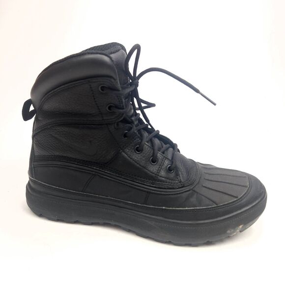Nike ACG Woodside II Triple-Black Waterproof Ankle Duck Boot 525393-090 Size 9 - Picture 1 of 9